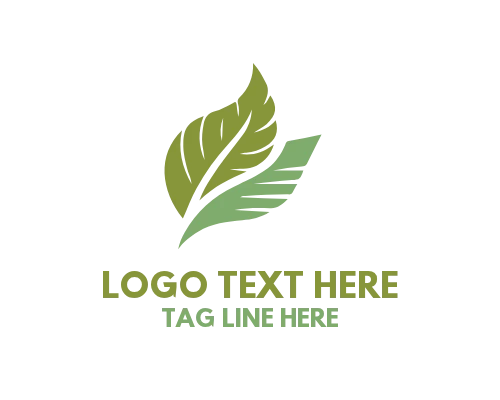 Leaf Bridge Nature Logo