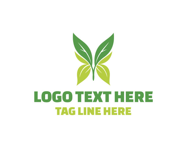 Leaf Butterfly Bloom Logo