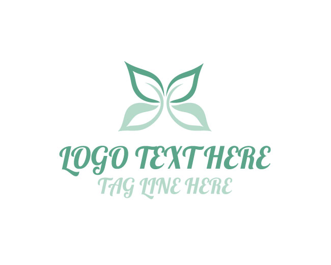 Leaf Butterfly Garden Logo
