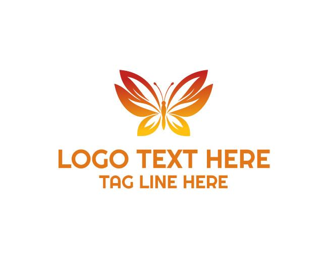 Leaf Butterfly Logo