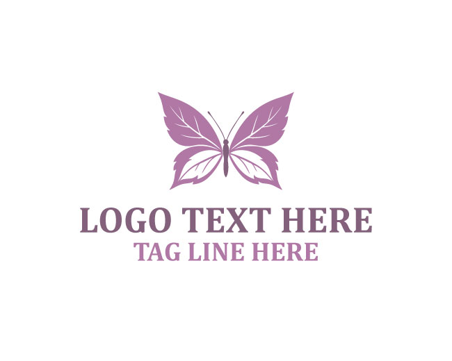 Leaf Butterfly Soft Wing Logo
