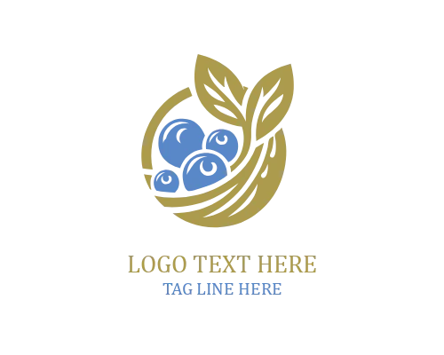 Leaf Circle Açaí Logo