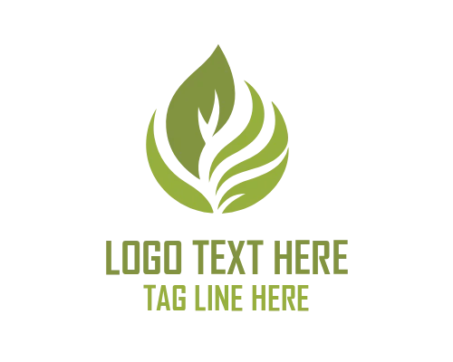 Leaf Cloud Eco Nature Logo