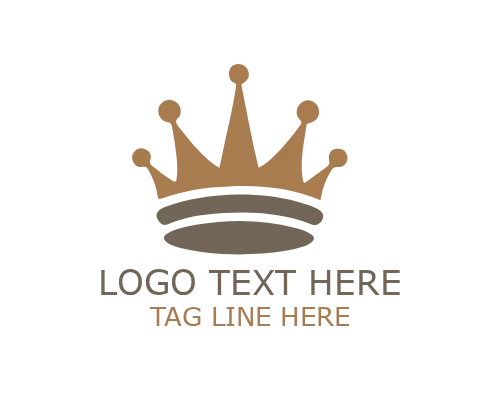 Leaf Crown Symbol Logo for Elegant Eco Brand Identity