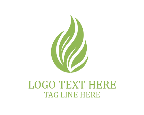 Leaf Eco Stamp Logo