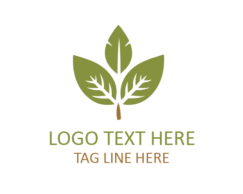 Leaf Fingerprint Identity Logo