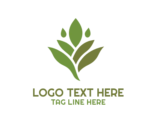 Leaf Flame Green Energy Logo