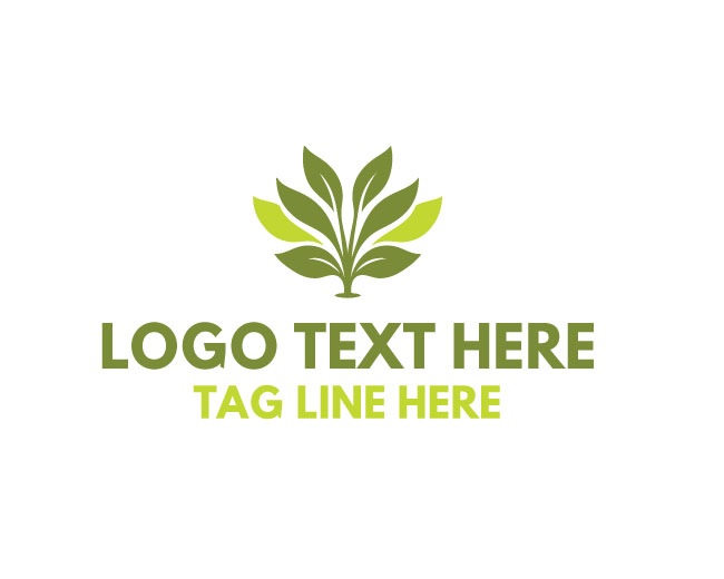 Leaf Flower Pattern Logo