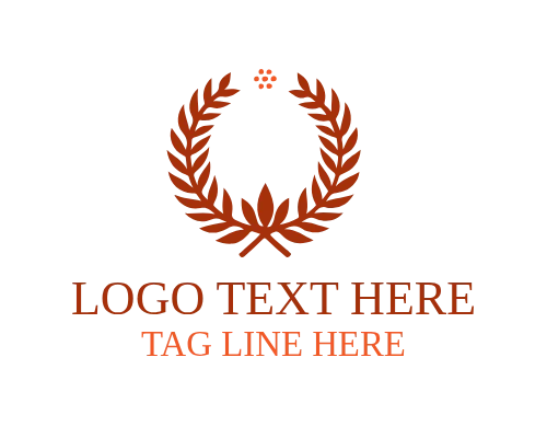 Leaf Fresh Wreath Logo