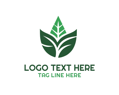 Leaf Pathway Nature Logo