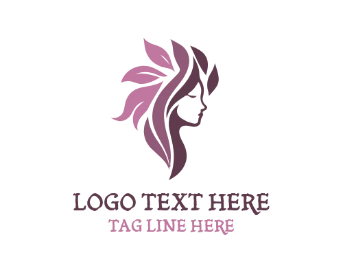 Leaf pink Dryad women Logo