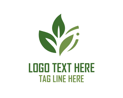Leaf Sprout Growth Logo