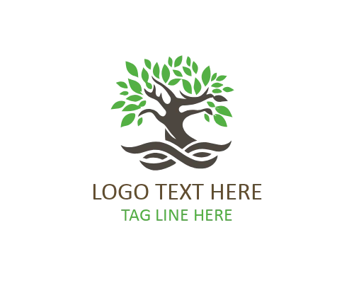 Leaf Tree Logo for Eco Friendly Branding