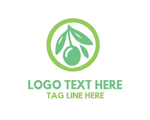 Leaf Wave Olive Tree Logo