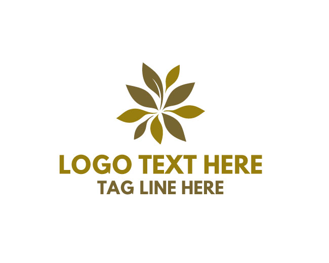 Leaf Wave Pattern Logo