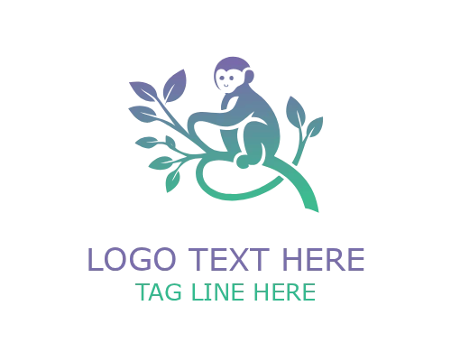 LeafBounce Leaf Monkey Logo