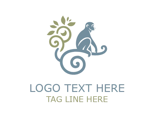 LeafBuddy Leaf Monkey Logo