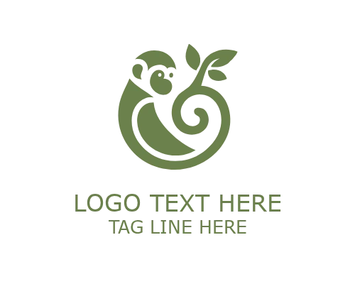 LeafFlip Leaf Monkey Logo