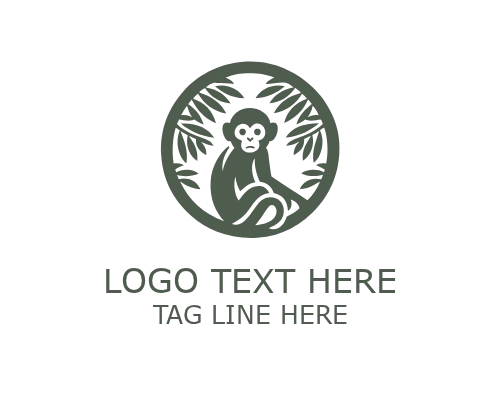 LeafFrolic Leaf Monkey Logo