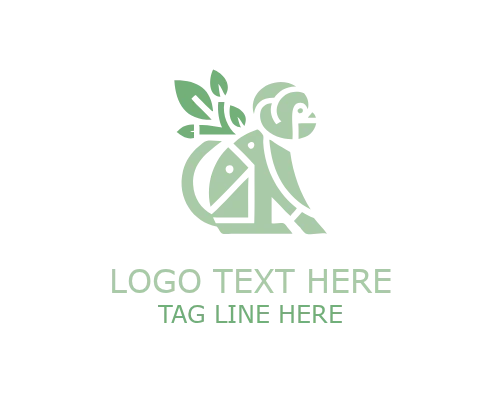 LeafPeek Leaf Monkey Logo