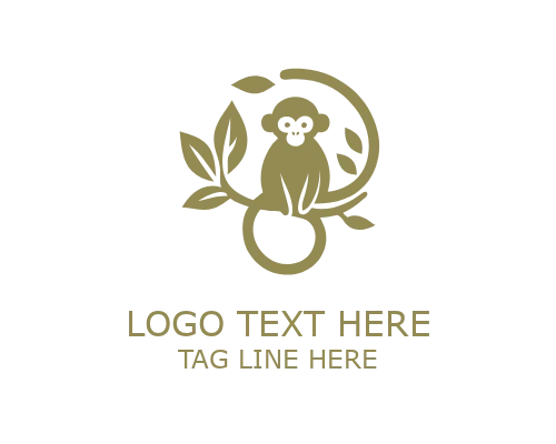 LeafWhirl Leaf Monkey Logo