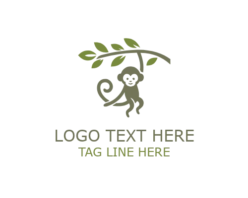 LeafWhisk Leaf Monkey Logo