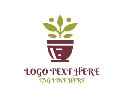 Leafy Home Plant Pot Logo