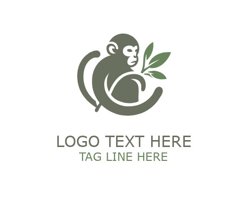 LeapJungle Leaf Monkey Logo