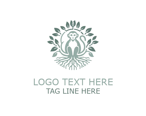 LeapLeaf Leaf Monkey Logo