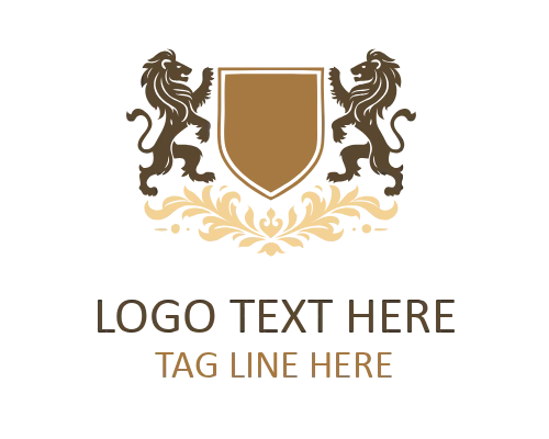 Legendary Lion Crest Logo