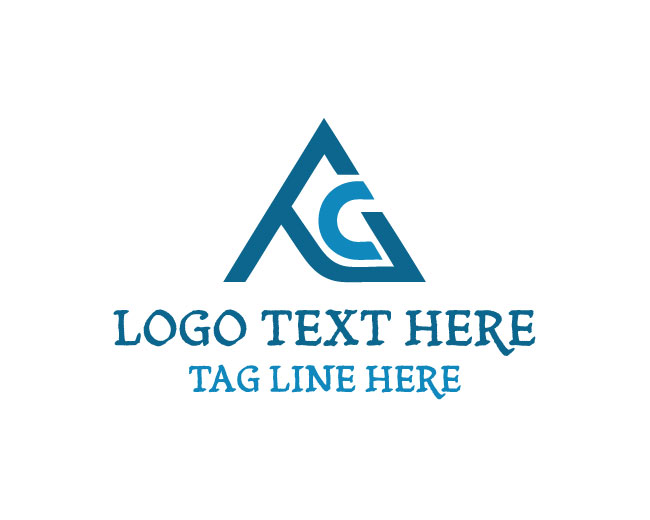 Letter AC Interlock Logo