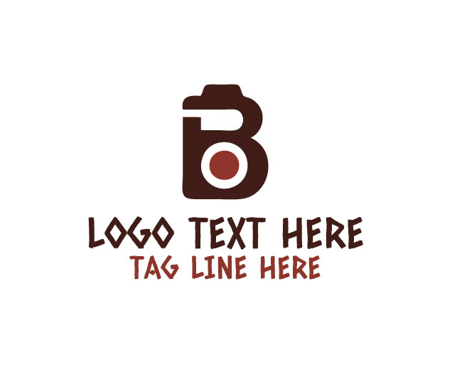 Letter B Camera Abstract Logo