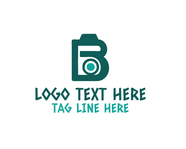 Letter B Camera Flash Logo