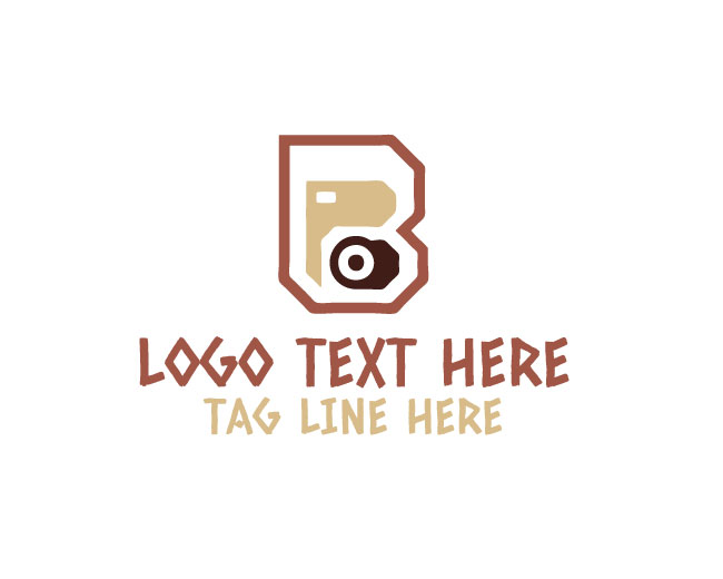 Letter B Camera Focus Logo