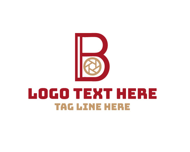 Letter B Camera Logo