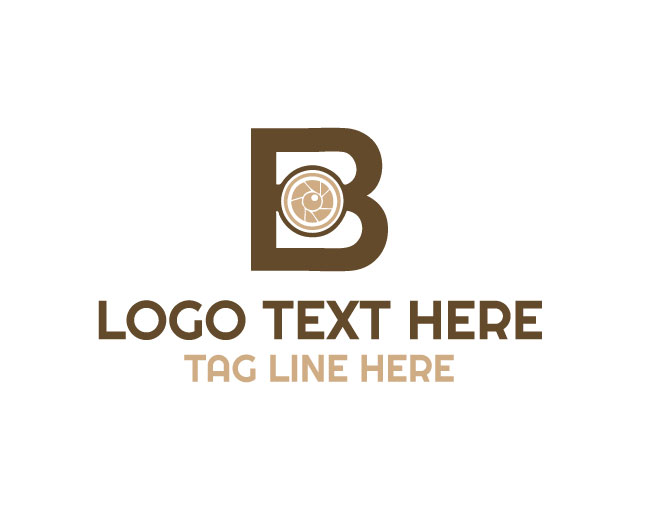 Letter B Lens Logo