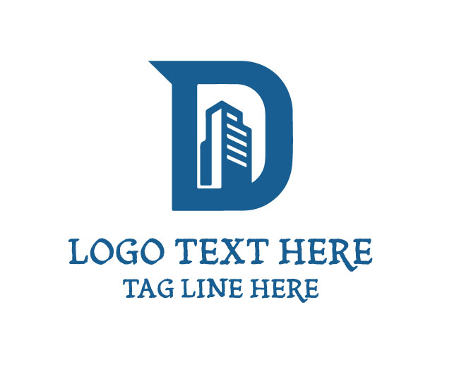 Letter D Real Estate Logo