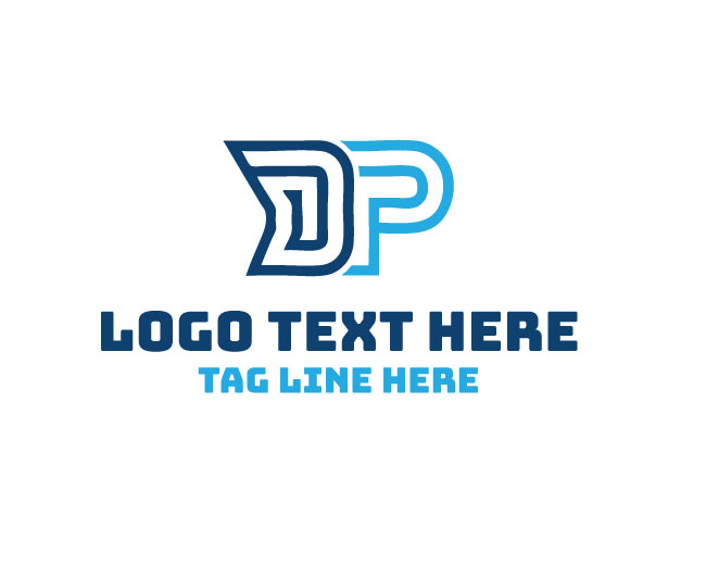 Letter DP Modern Logo
