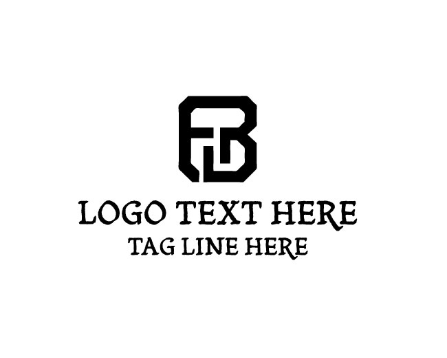  Letter E B Elegant Logo