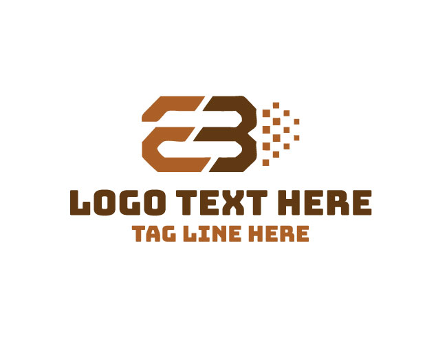  Letter E B Initial Logo