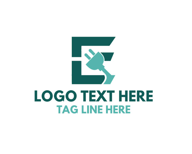 Letter E Electric Flash Logo