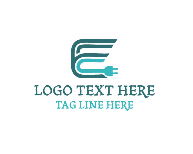 Letter E Electric Grid Logo