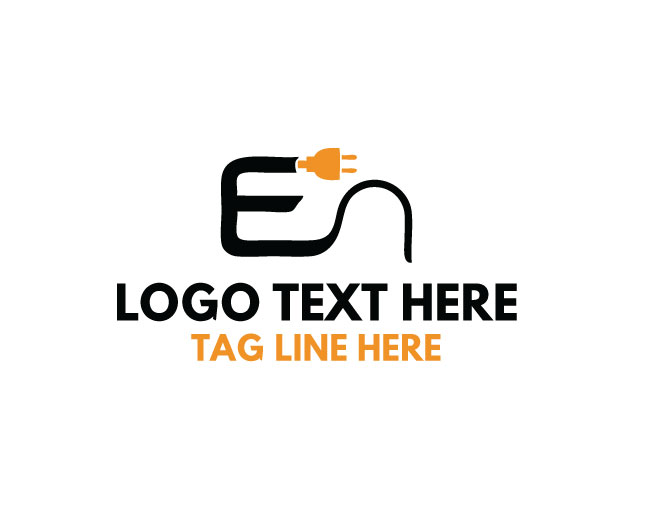 Letter E Electric Light Logo