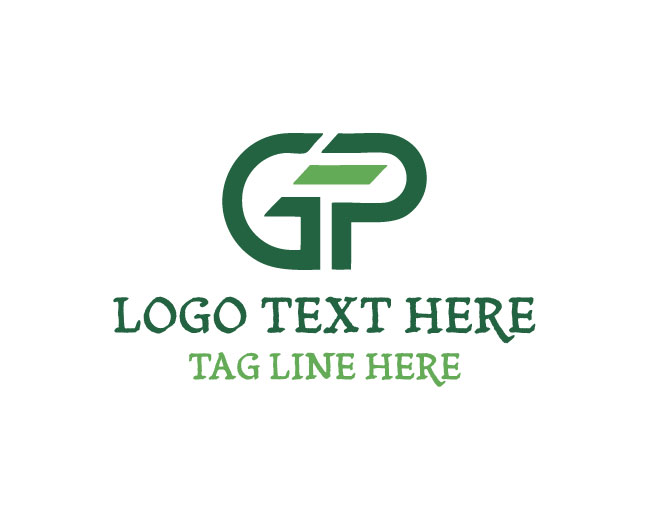 Letter GP Interlock Logo