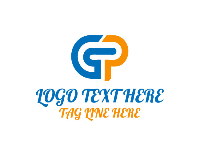 Letter GP Line Logo