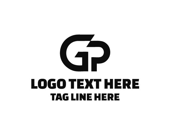 Letter GP Negative Space Logo