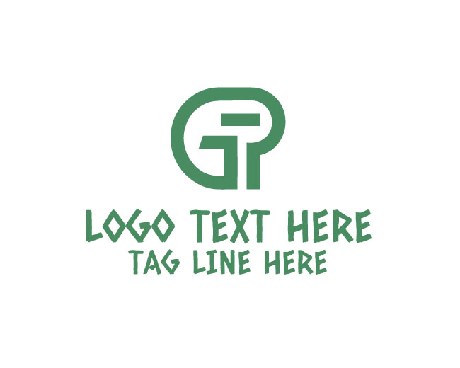 Letter GP Split Logo