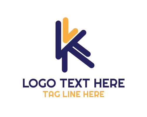 Letter K Creative Logo