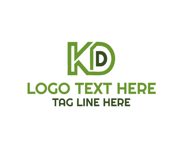 Letter KD Clean Logo