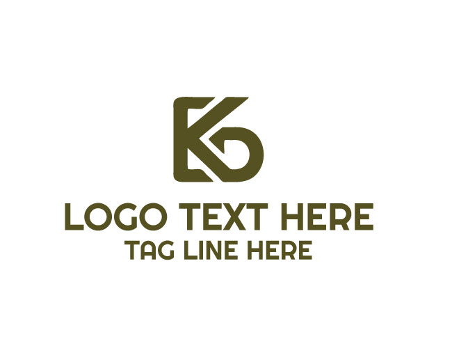 Letter KD Simple Logo